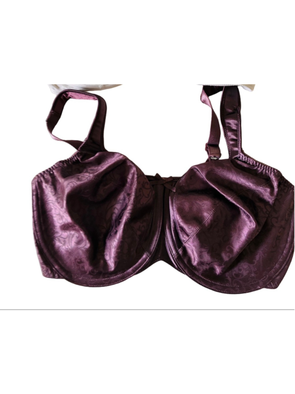 Women's Bali Purple Patterned Underwire Bra 36E (DD)